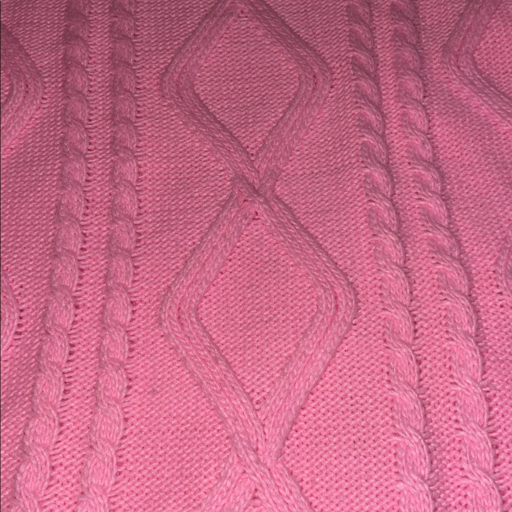 New Edikted Pink Cable Knit Top Sweater Fall Soft Small Medium New York LA shop - Picture 4 of 4